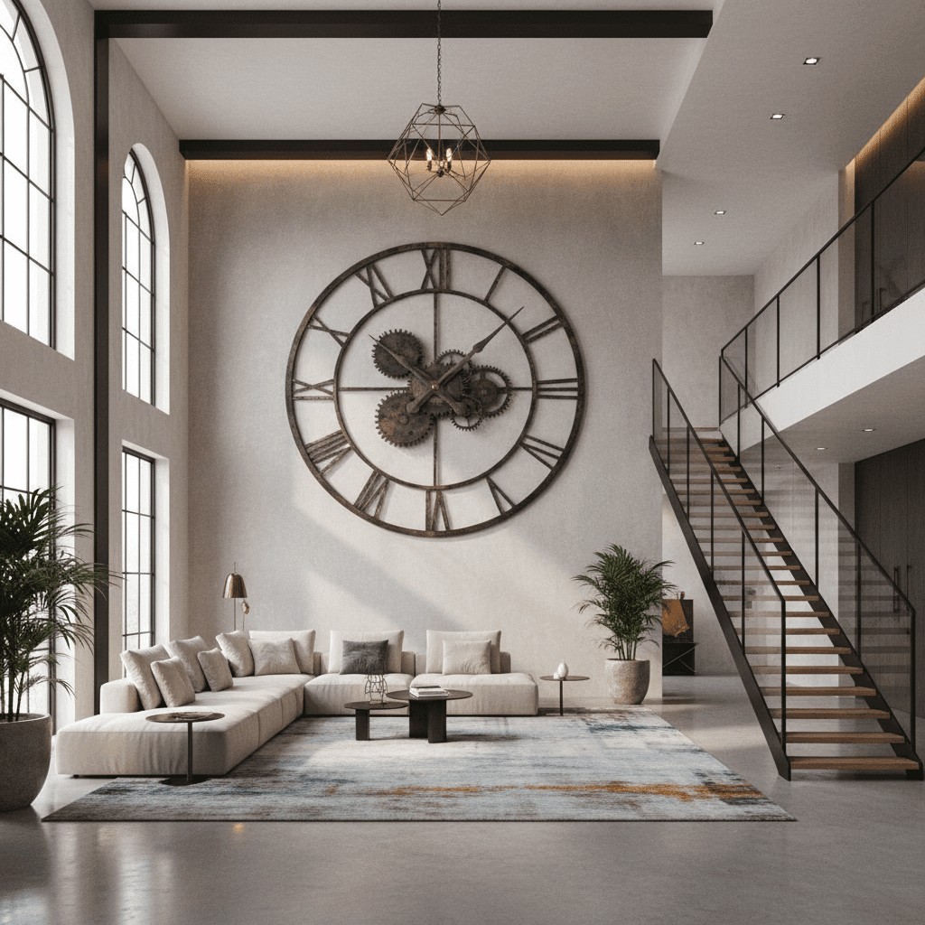 Oversized Clocks for Open-Plan Living Spaces - Infinity Clocks