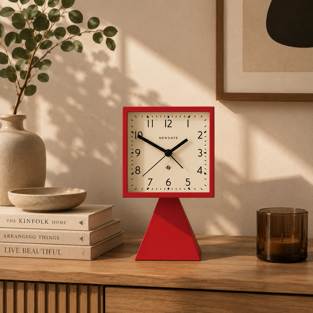 Newgate Brian Alarm Clock - Fire Engine Red