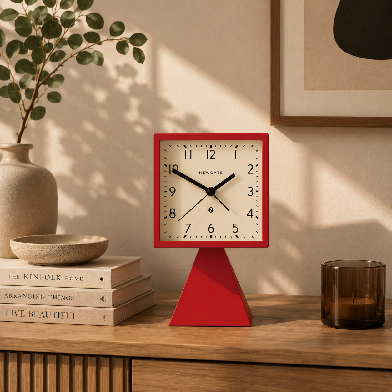 Newgate Brian Alarm Clock - Fire Engine Red