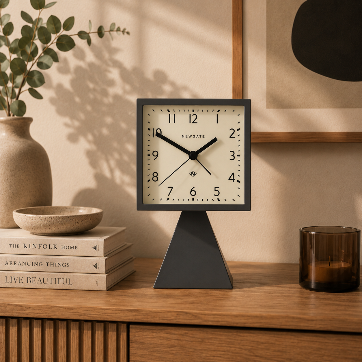 Newgate Brian Alarm Clock - Blizzard Grey