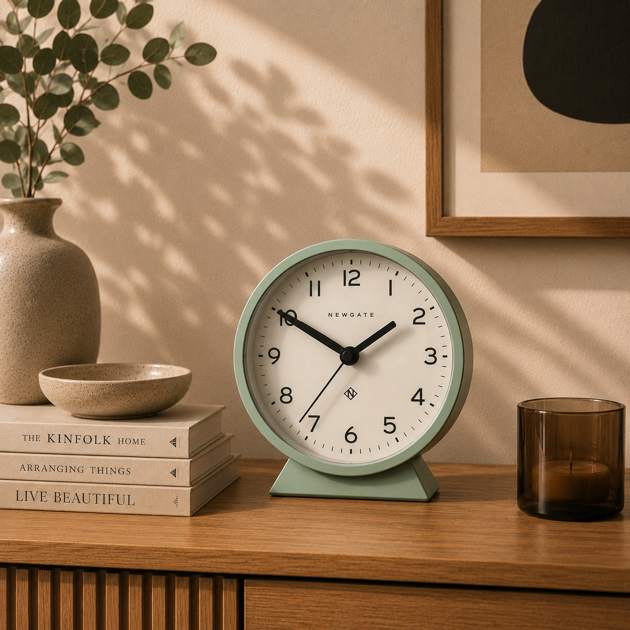 Newgate M Mantel Clock - Neo Mint