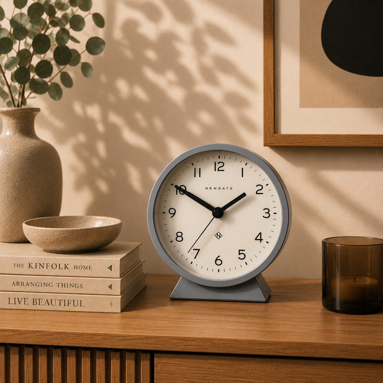 Newgate M Mantel Clock - Posh Grey