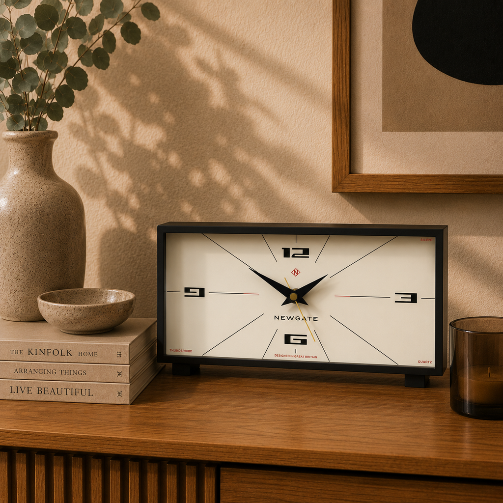 Newgate Thunderbird Mantel Clock – Black