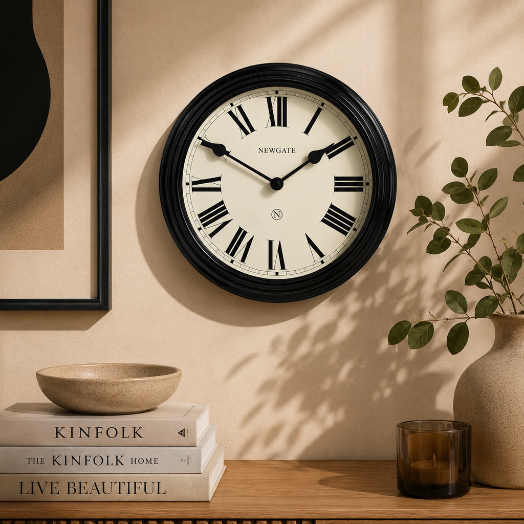 Newgate Notting Hill Wall Clock – Black