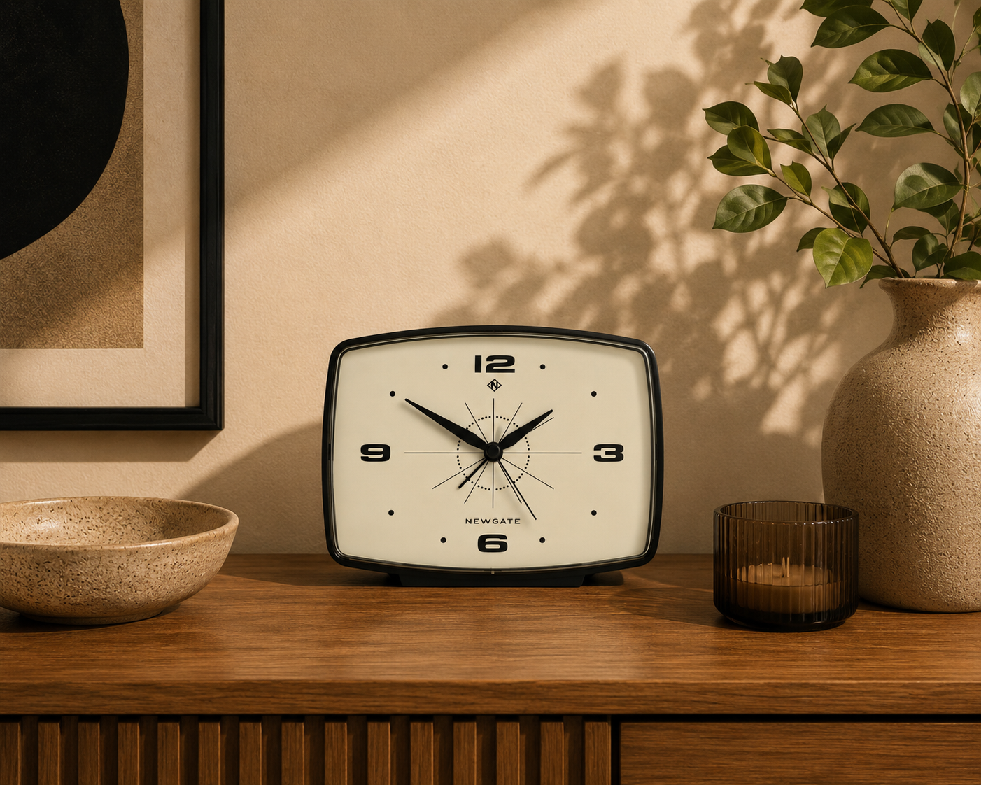 Newgate Brooklyn Alarm Clock – Black