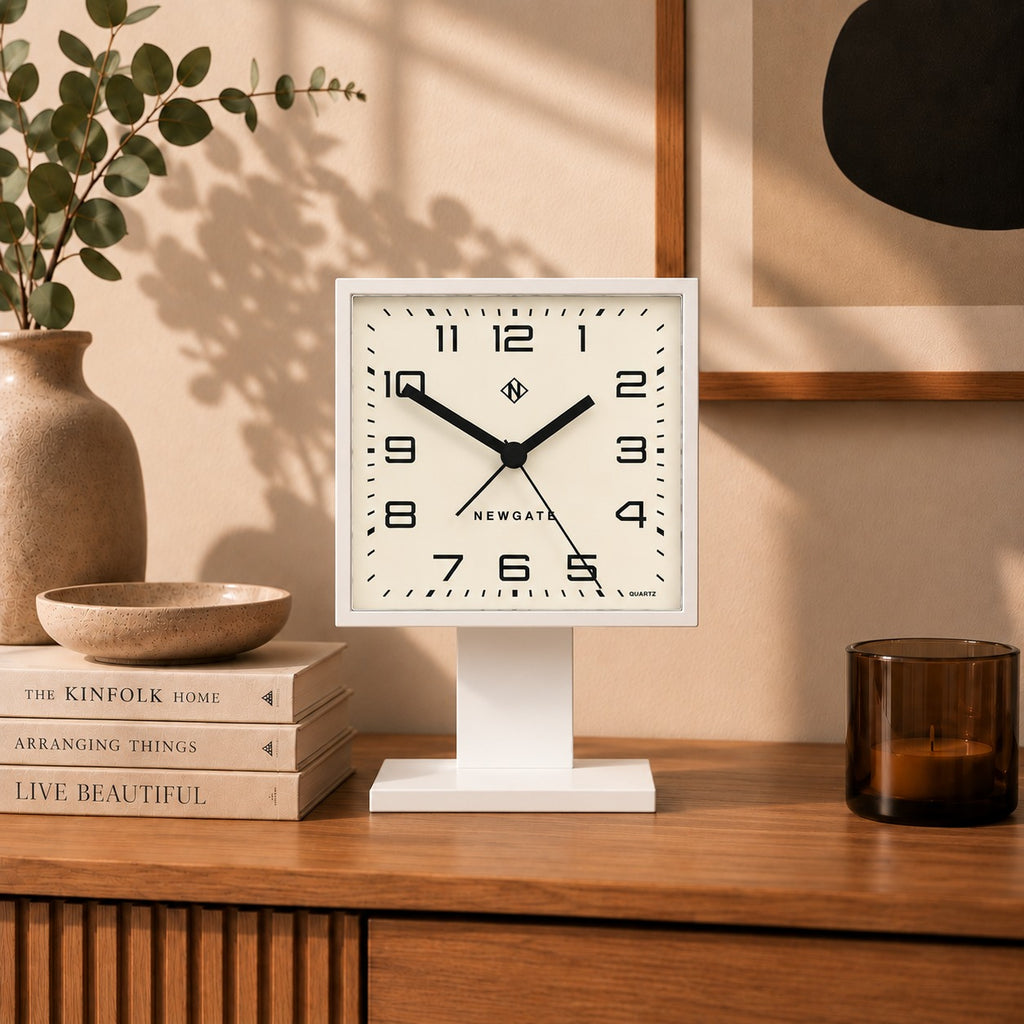 Newgate Victor Alarm Clock - Pebble White