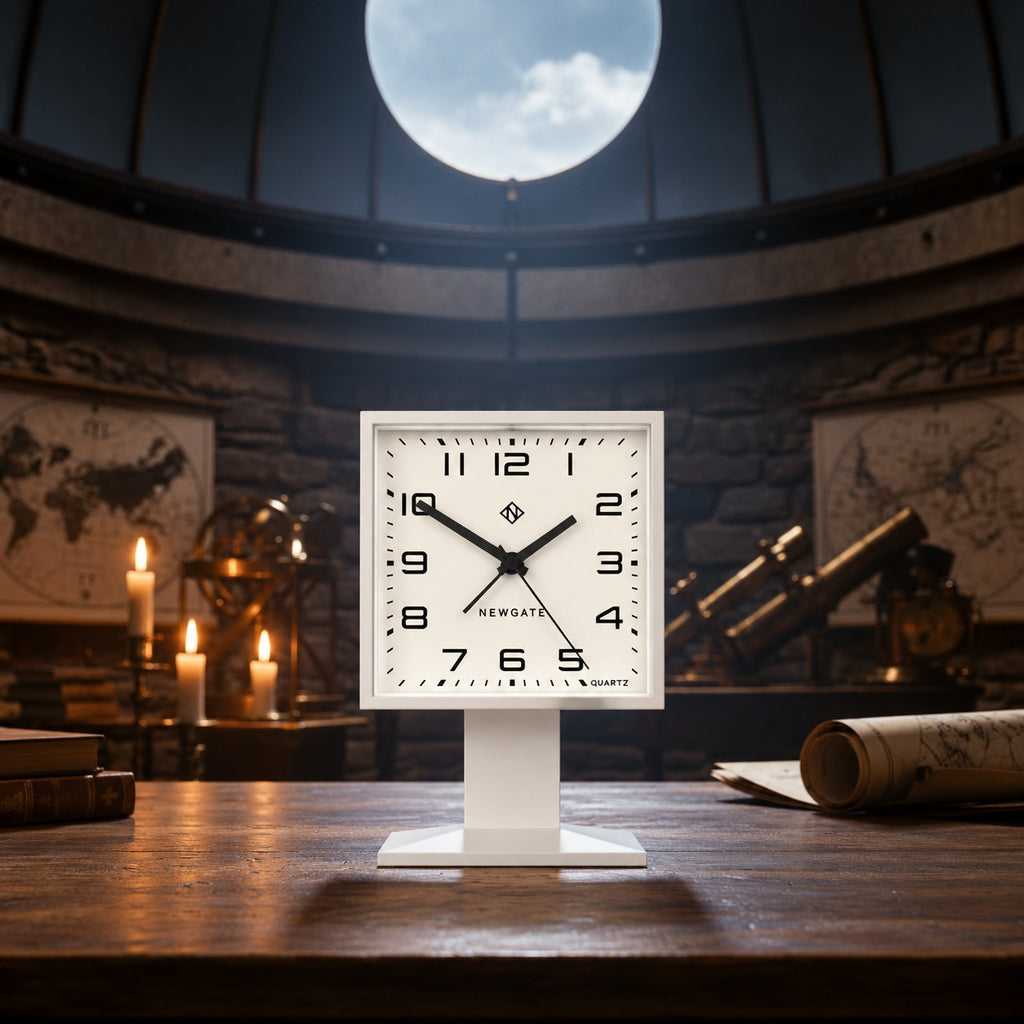 Newgate Victor Alarm Clock - Pebble White
