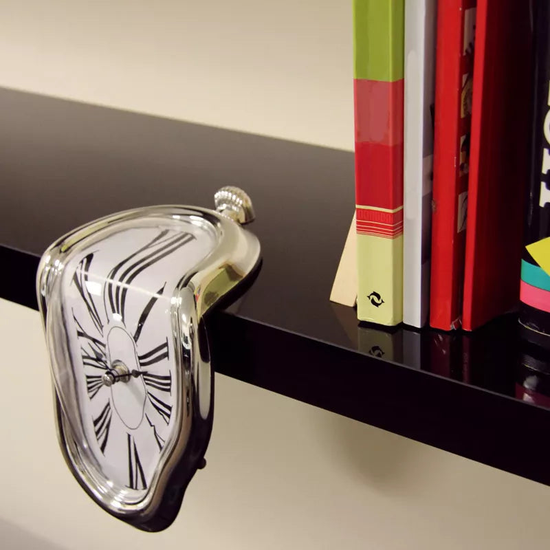 Surreal Melting Distorted Wall Clock - Inspired by Salvador Dali's "The Persistence of Memory
