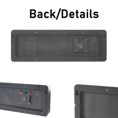 LED Digital Wall Clock - Black