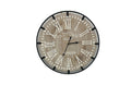 Industrial Wall Clock - Beige