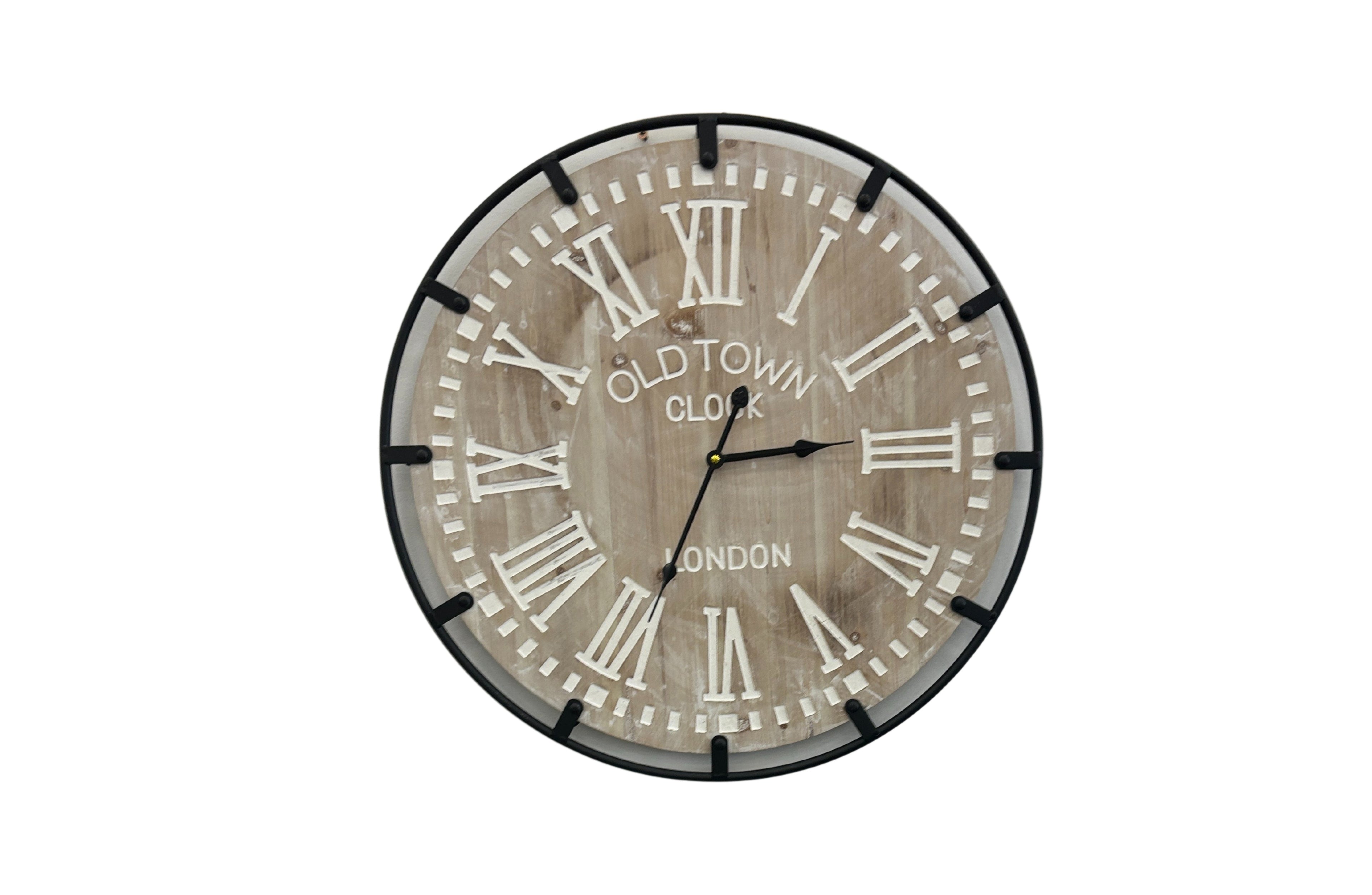 Industrial Wall Clock - Beige