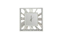 Decorative Silver Mirrored Clock