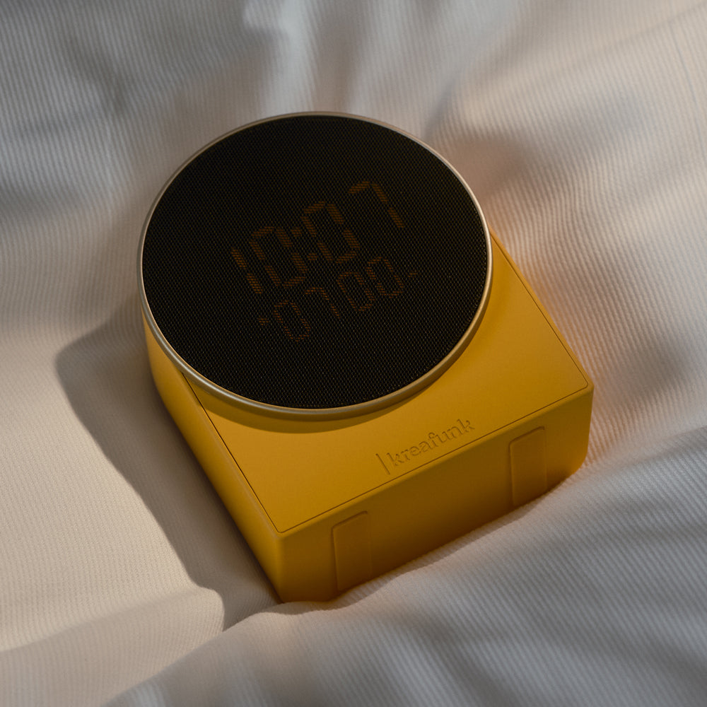 Kreafunk Ivy Alarm Clock W/ Bluetooth Speaker - Mango Burst