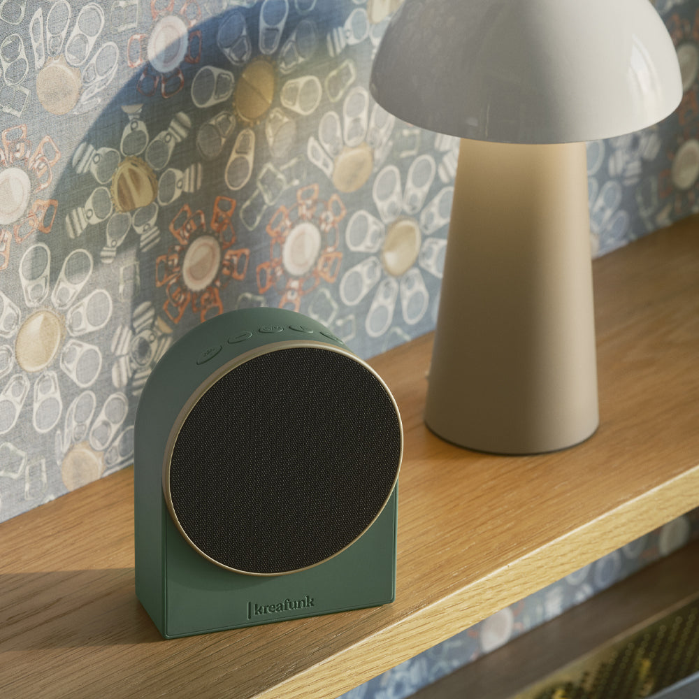 Kreafunk Ivy Alarm Clock W/ Bluetooth Speaker - Nordic Green