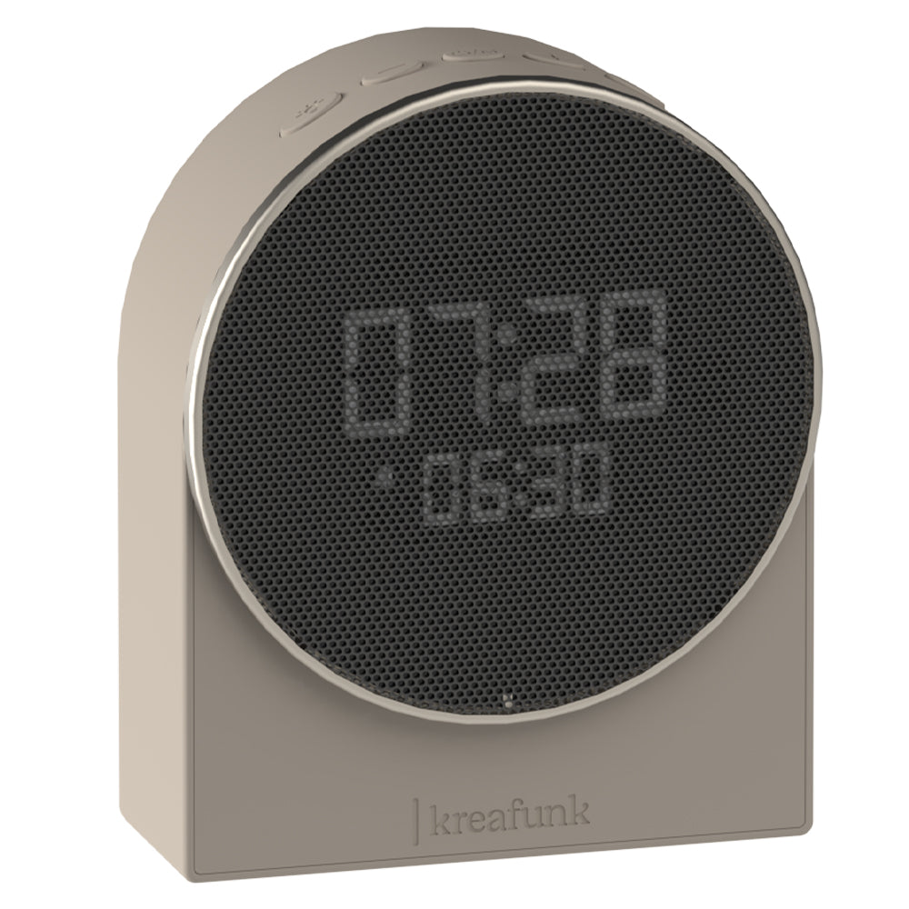 Kreafunk Ivy Alarm Clock W/ Bluetooth Speaker - Ivory Sand