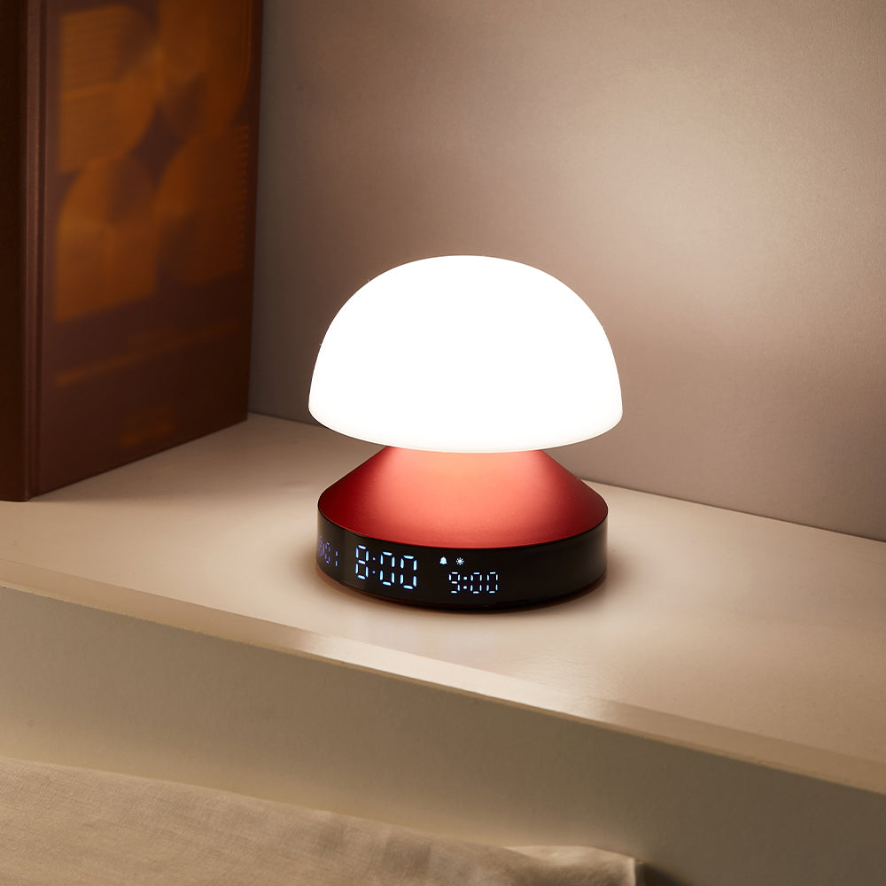 Lexon Mina Sunrise Alarm Clock – Red