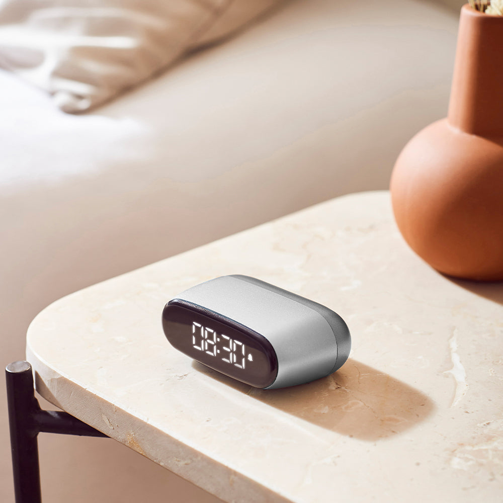 Lexon Minut Mini Alarm Clock – Alu Polish
