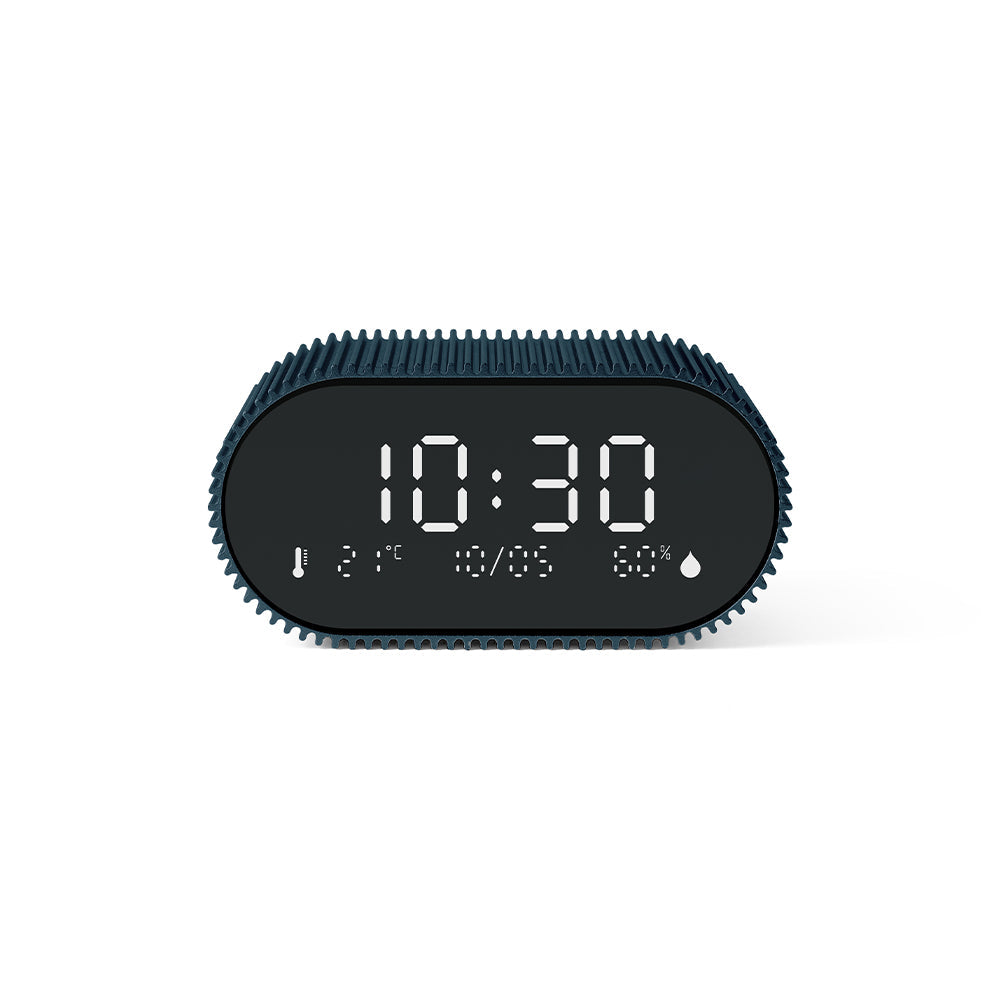 Lexon Ray Rechargeable LCD Alarm Clock – Blue