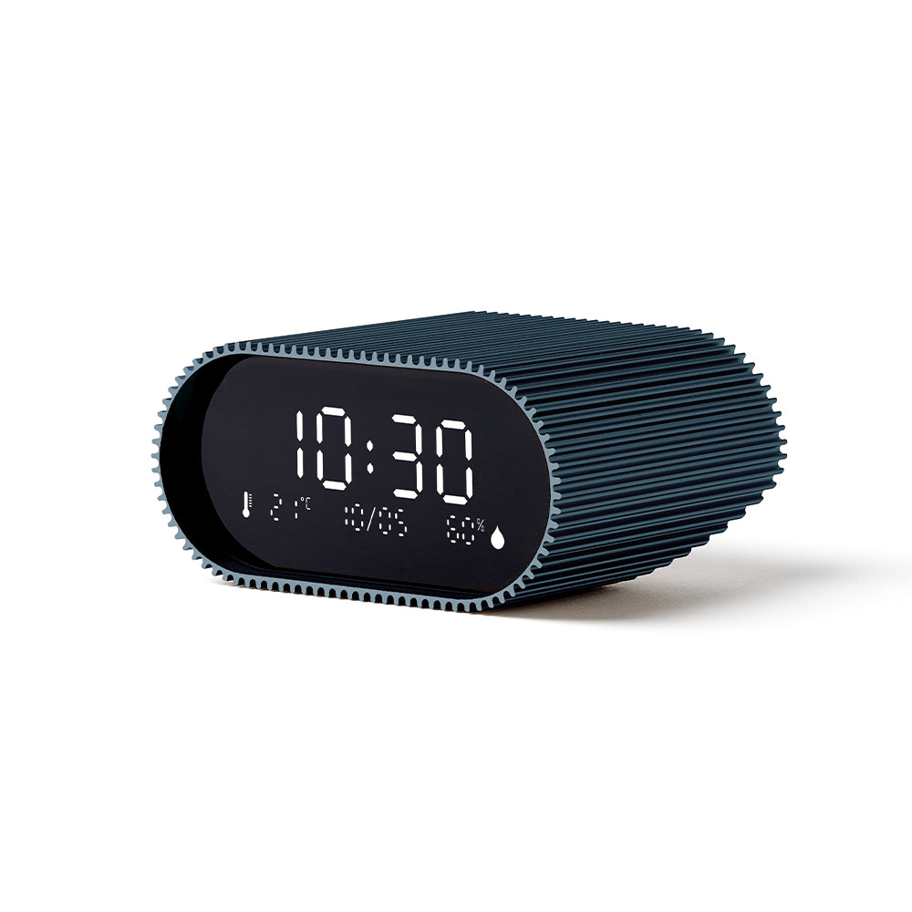 Lexon Ray Rechargeable LCD Alarm Clock – Blue