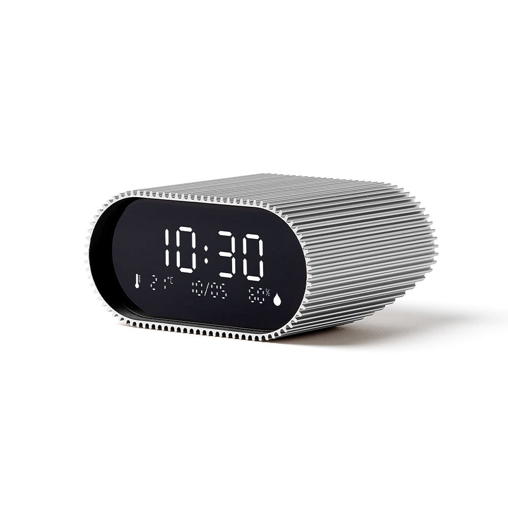 Lexon Ray Rechargeable LCD Alarm Clock – Alu Polish