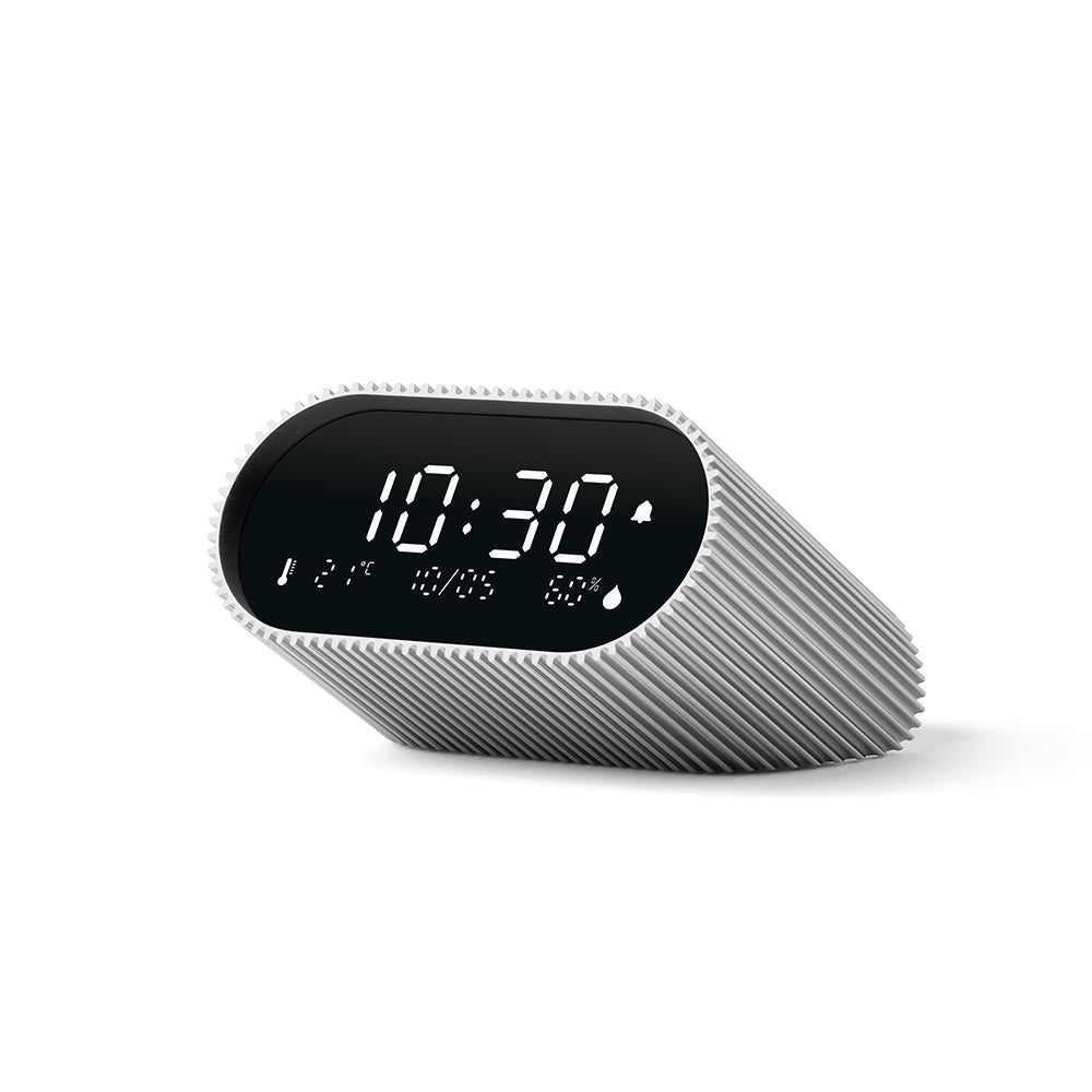 Lexon Ray Rechargeable LCD Alarm Clock – Alu Polish