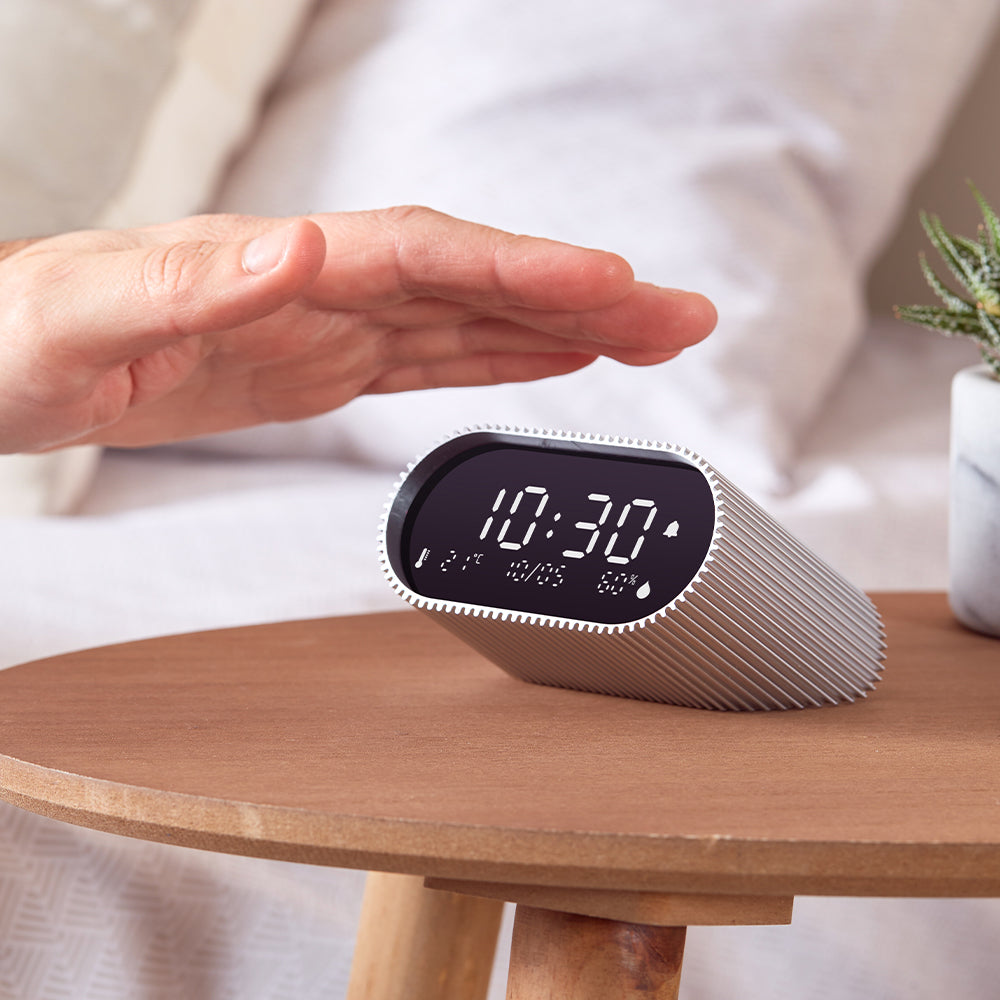 Lexon Ray Rechargeable LCD Alarm Clock – Alu Polish
