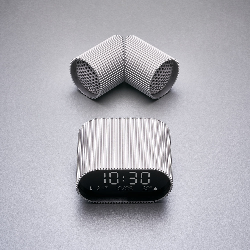 Lexon Ray Rechargeable LCD Alarm Clock – Alu Polish