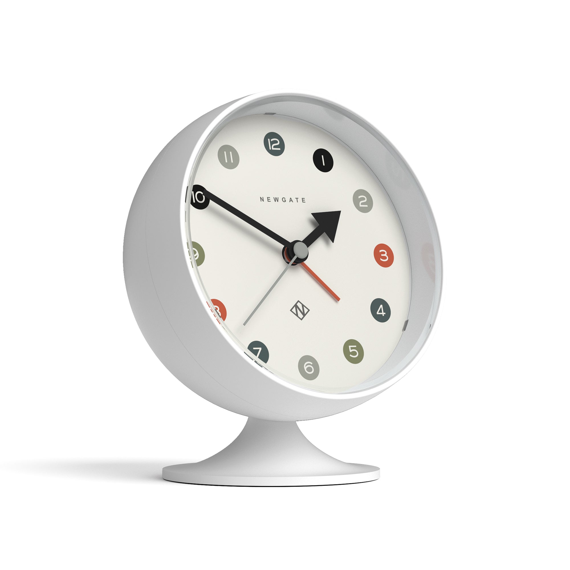 Newgate Spheric Alarm Clock - White