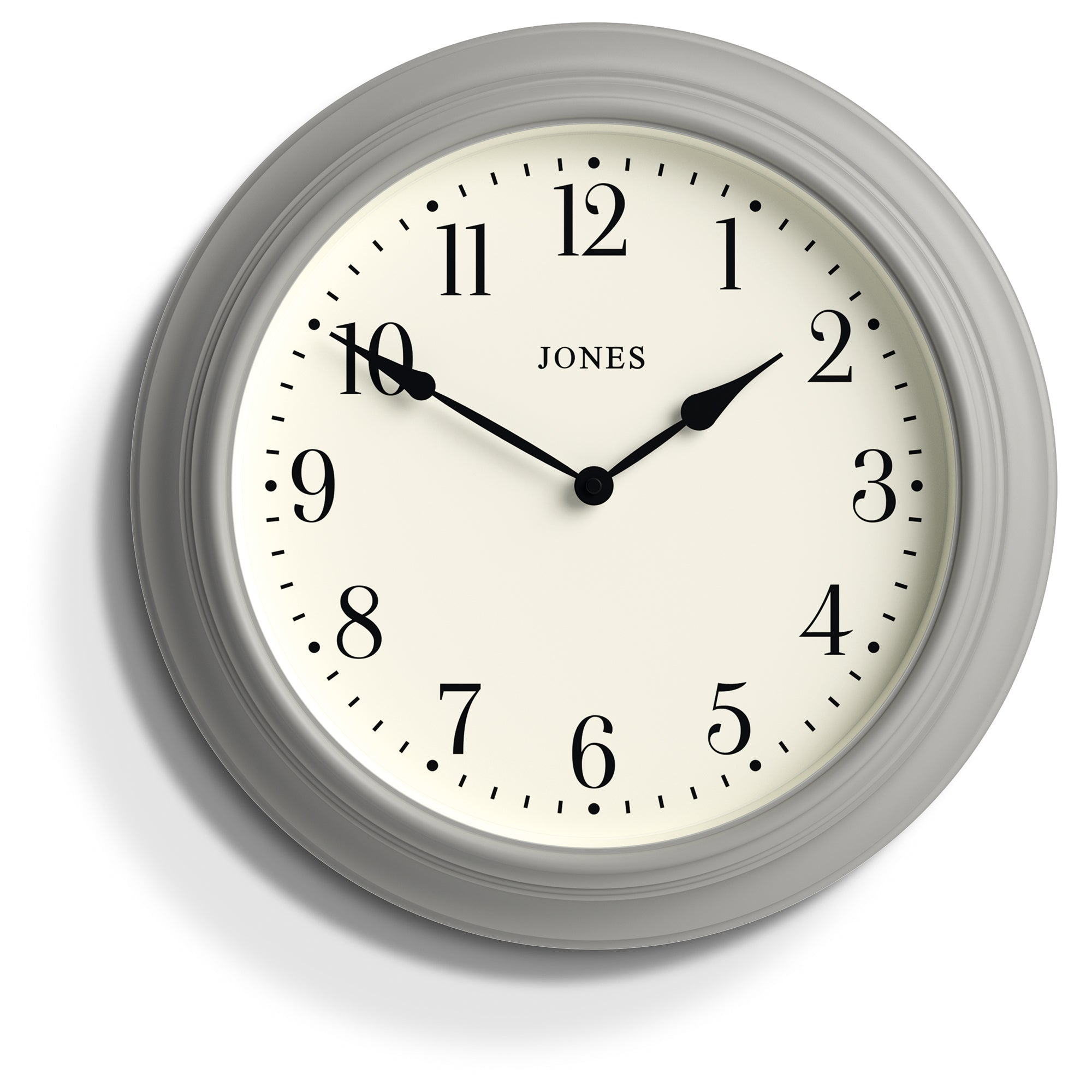 Newgate Jones Supper Club Clock - Cloud Grey