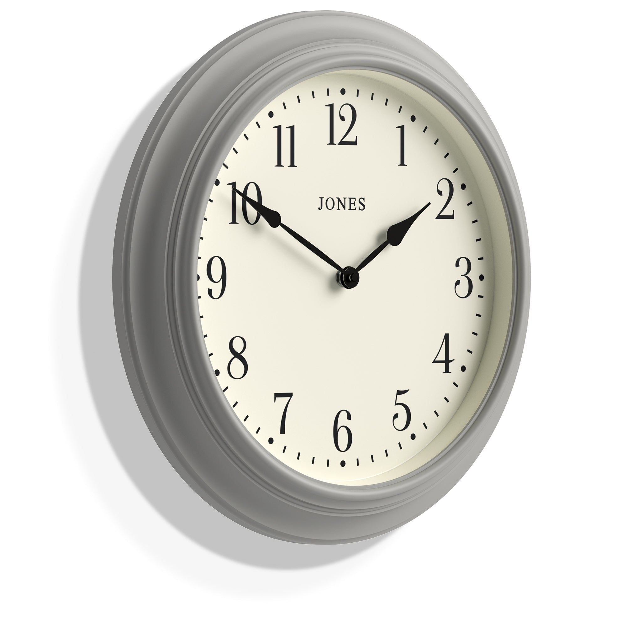 Newgate Jones Supper Club Clock - Cloud Grey