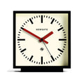 Newgate Amp Mantel Clock - Black With Red Hands