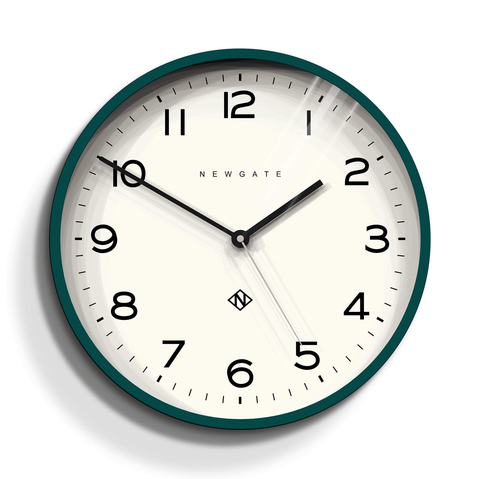 Newgate Number Three Echo Wall Clock - Green