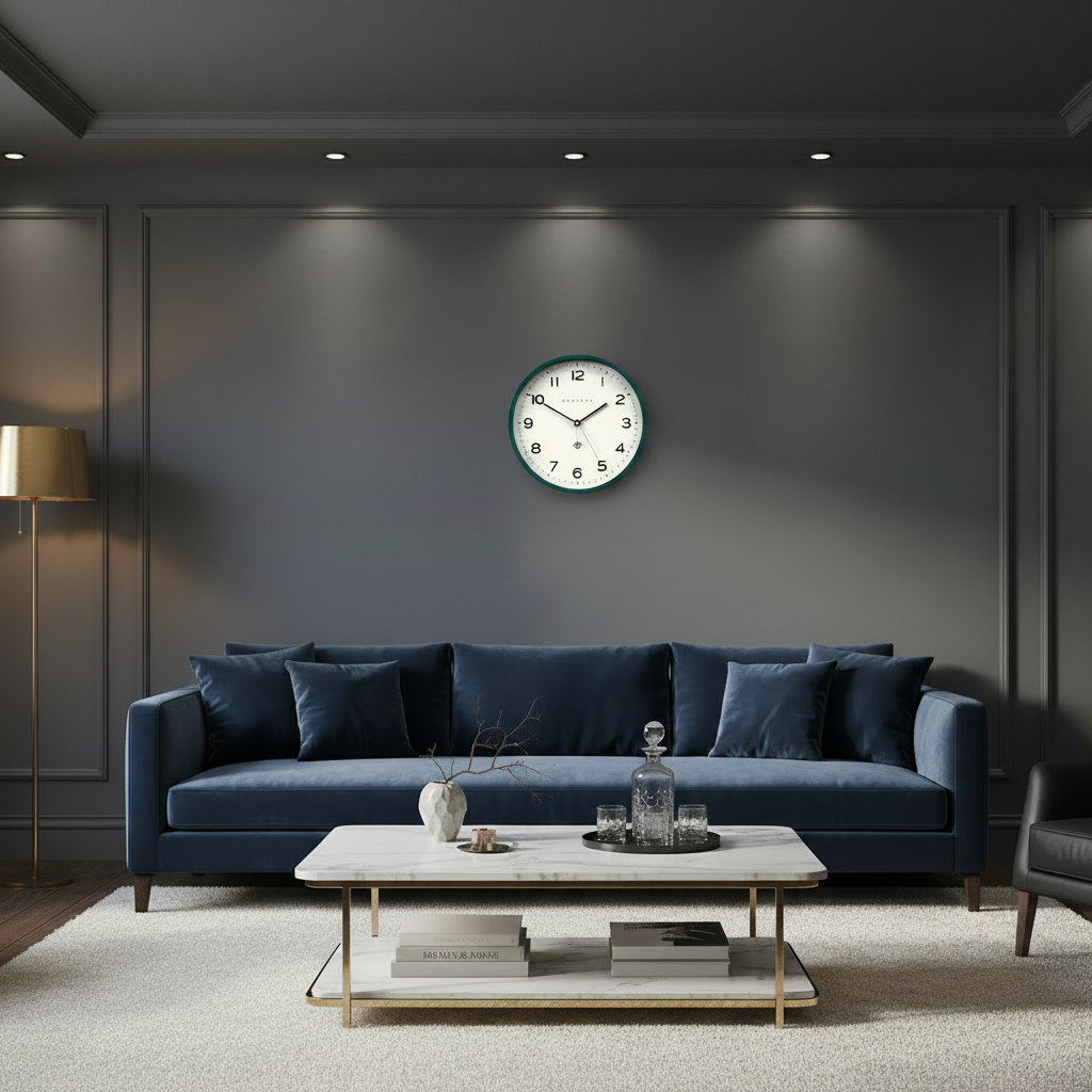 Newgate Number Three Echo Wall Clock - Green