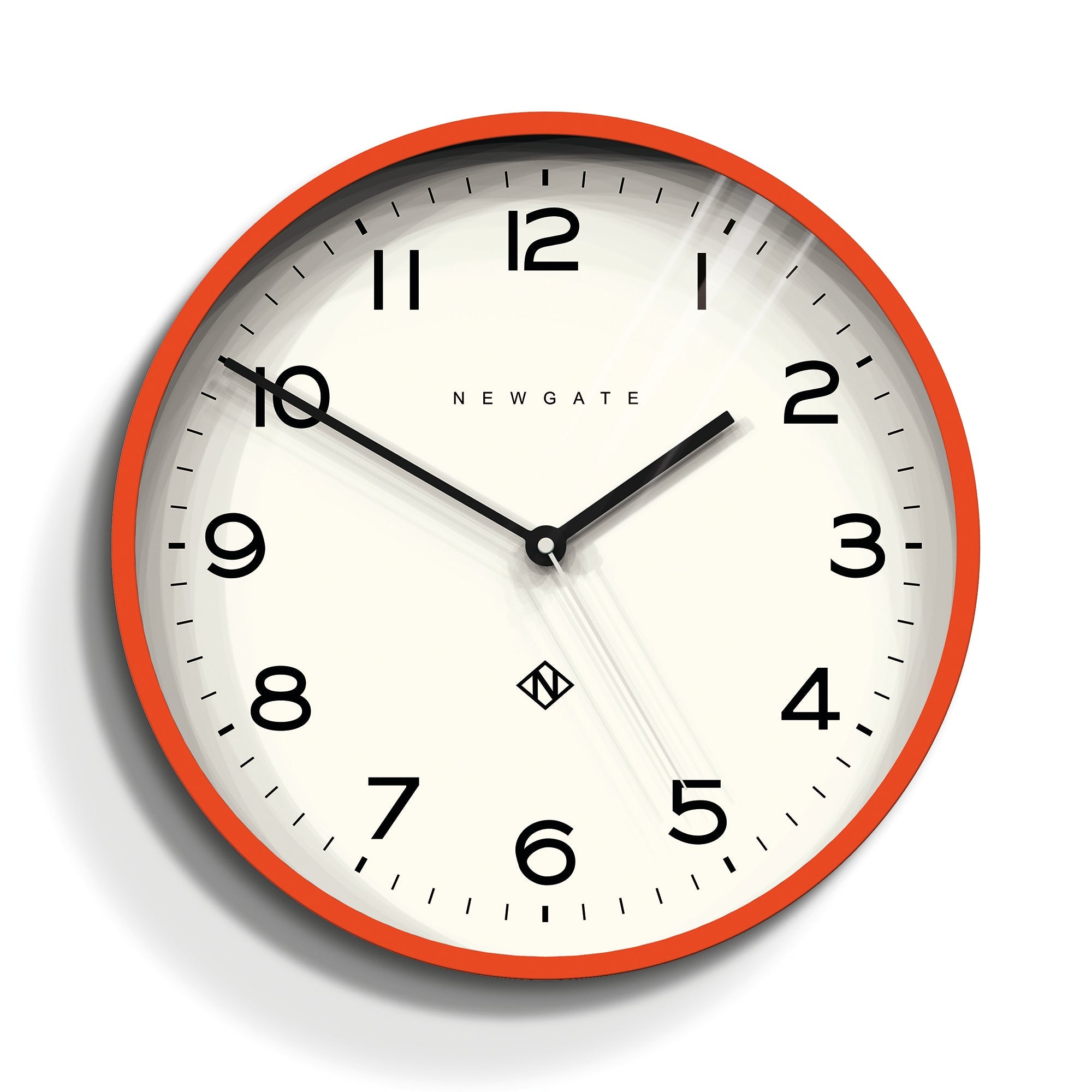 Newgate Number Three Echo Clock Silicone - Orange