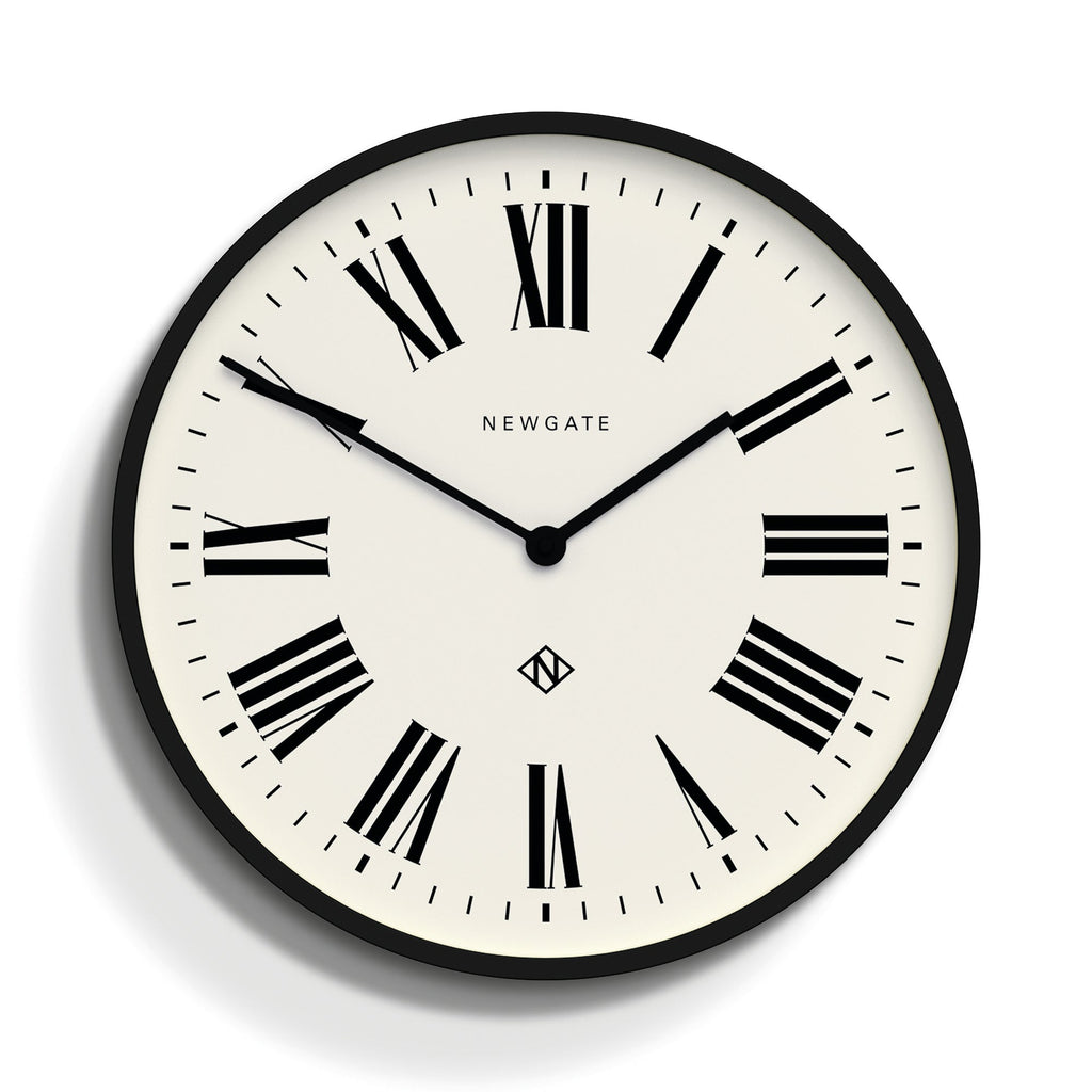 Newgate Number Three Wall Clock – Black