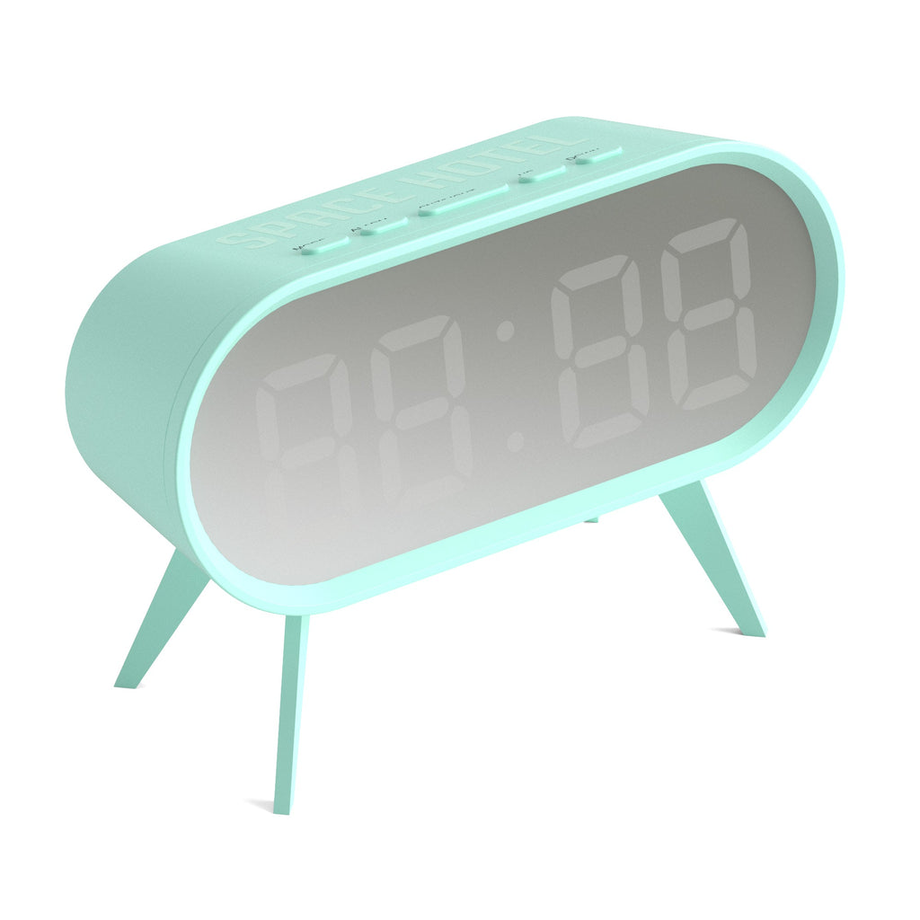 Newgate Space Hotel Cyborg Led Alarm Clock - Blue
