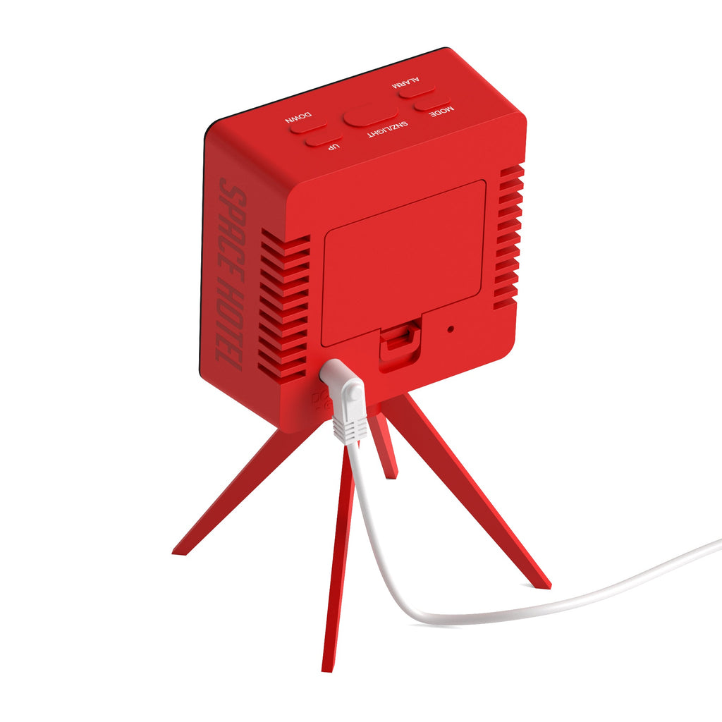 Newgate Space Hotel Droid Led Alarm Clock - Red