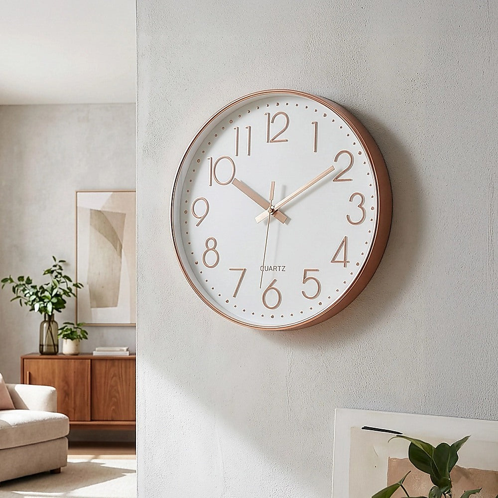 Modern Rose Gold Wall Clock