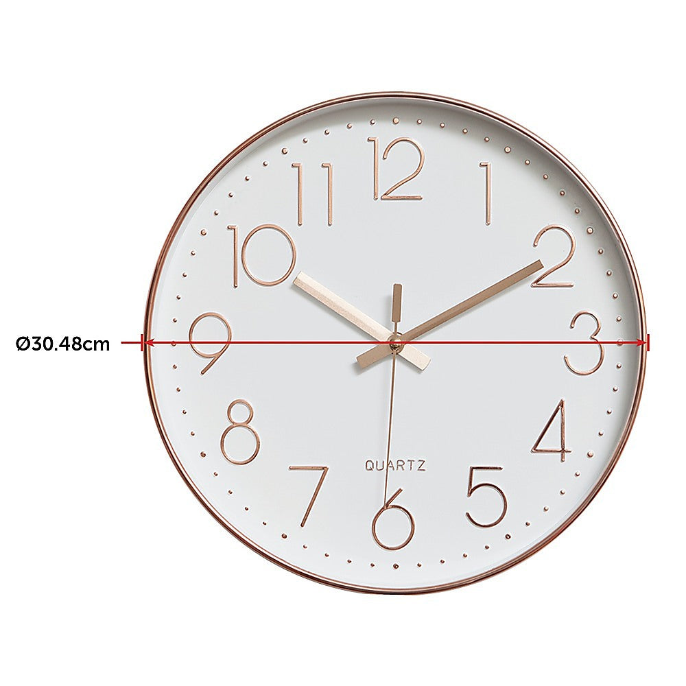 Modern Rose Gold Wall Clock