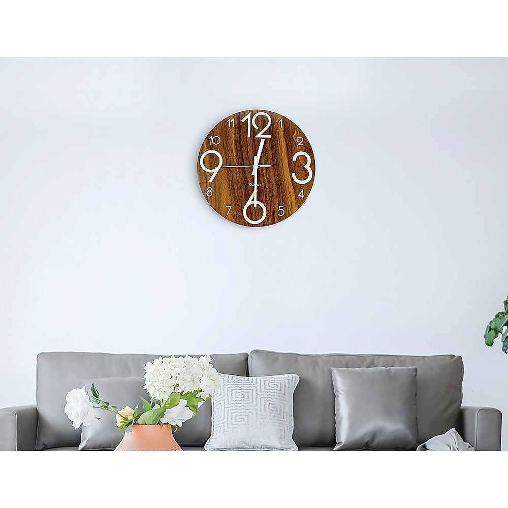 Glow In Dark Wall Clock Luminous - Quartz Quiet