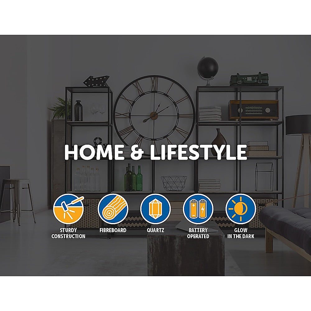 Glow In Dark Wall Clock Luminous - Quartz Quiet