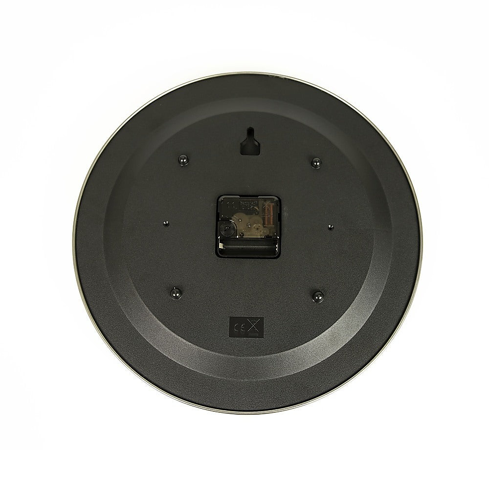 Round Wall Clock Silent - Brown