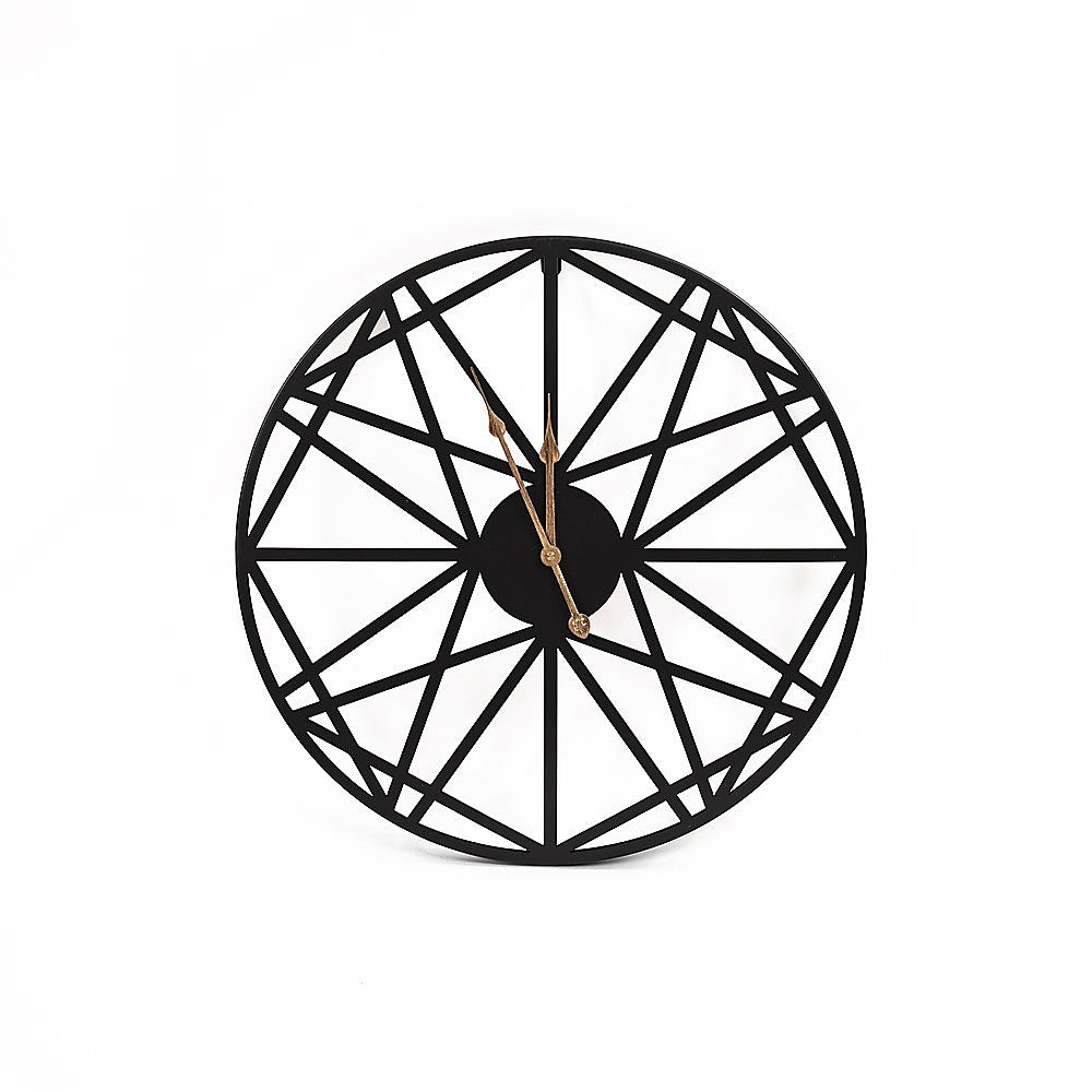 Large Metal Outdoor Wall Clock –