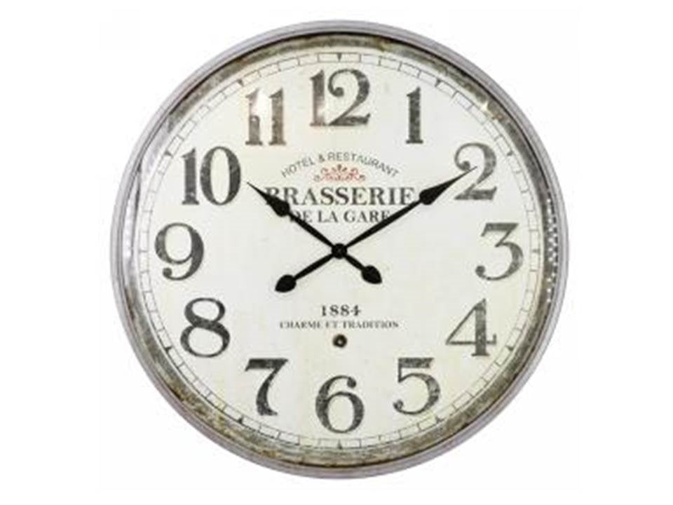 Brasserie Round Wall Clock - Multi Coloured