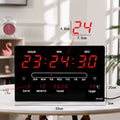 LED Digital Clock with Temperature Display & Mirror Finish