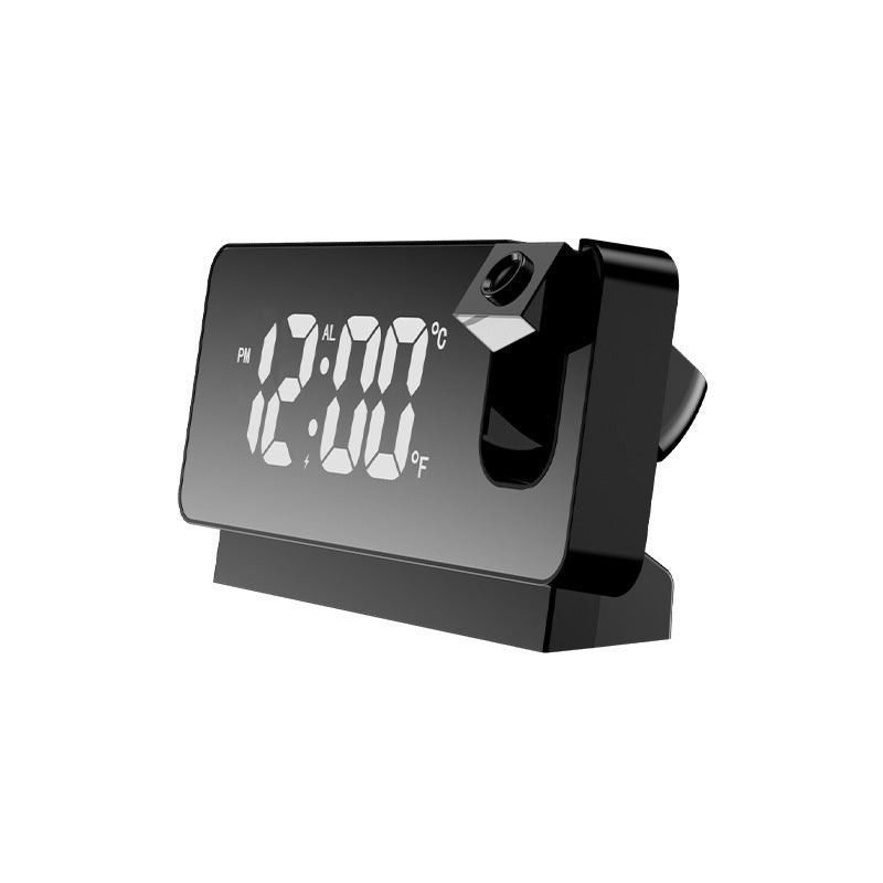 LED Digital Projection Alarm Clock - Black
