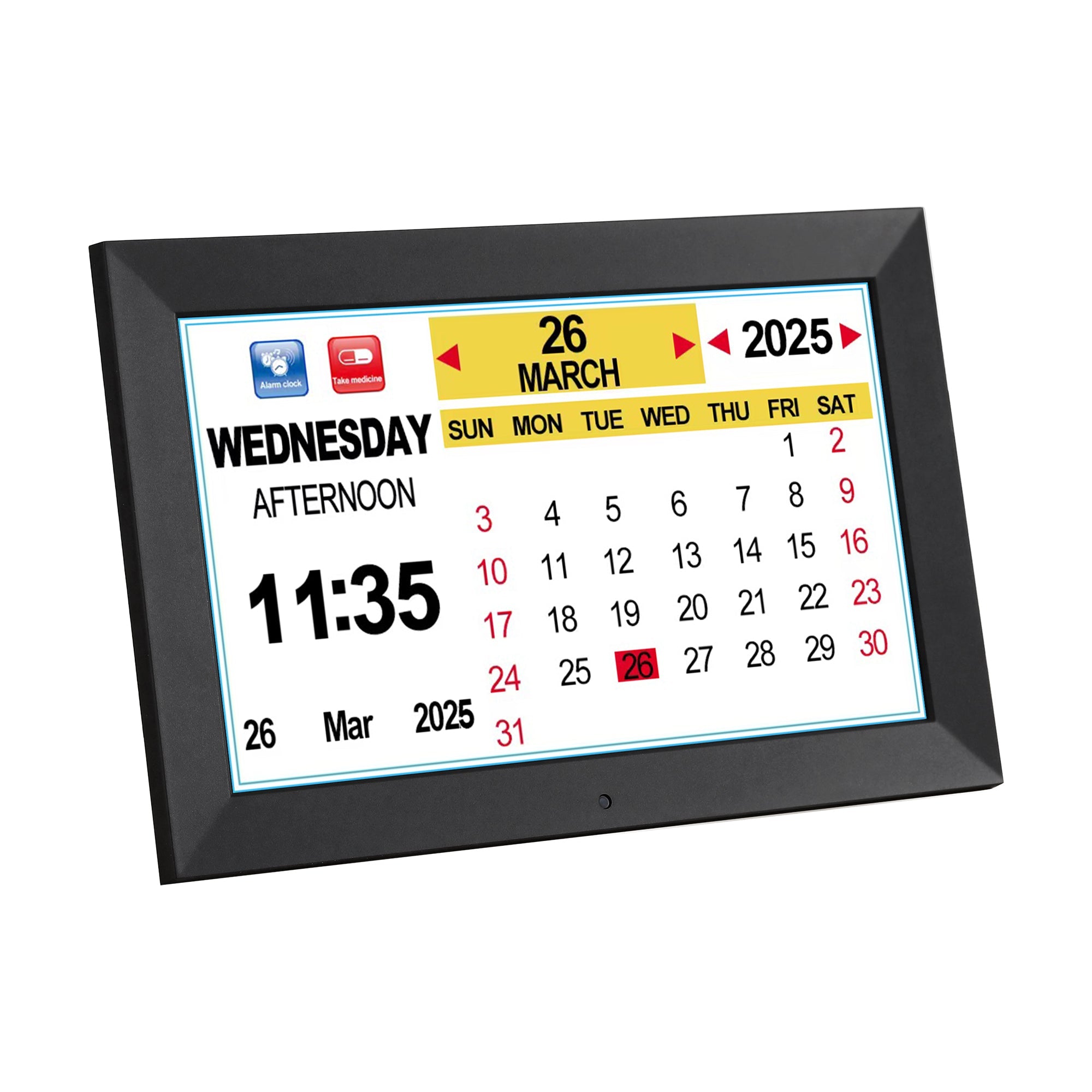 Artiss 10" Digital Day Clock - Black - Alarm Clocks