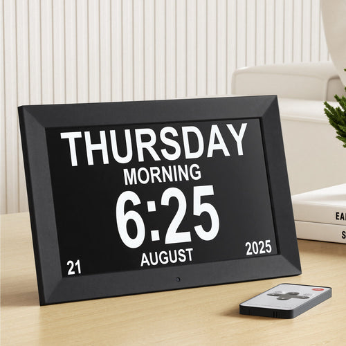 Artiss 10" Digital Day Clock - Black - Alarm Clocks