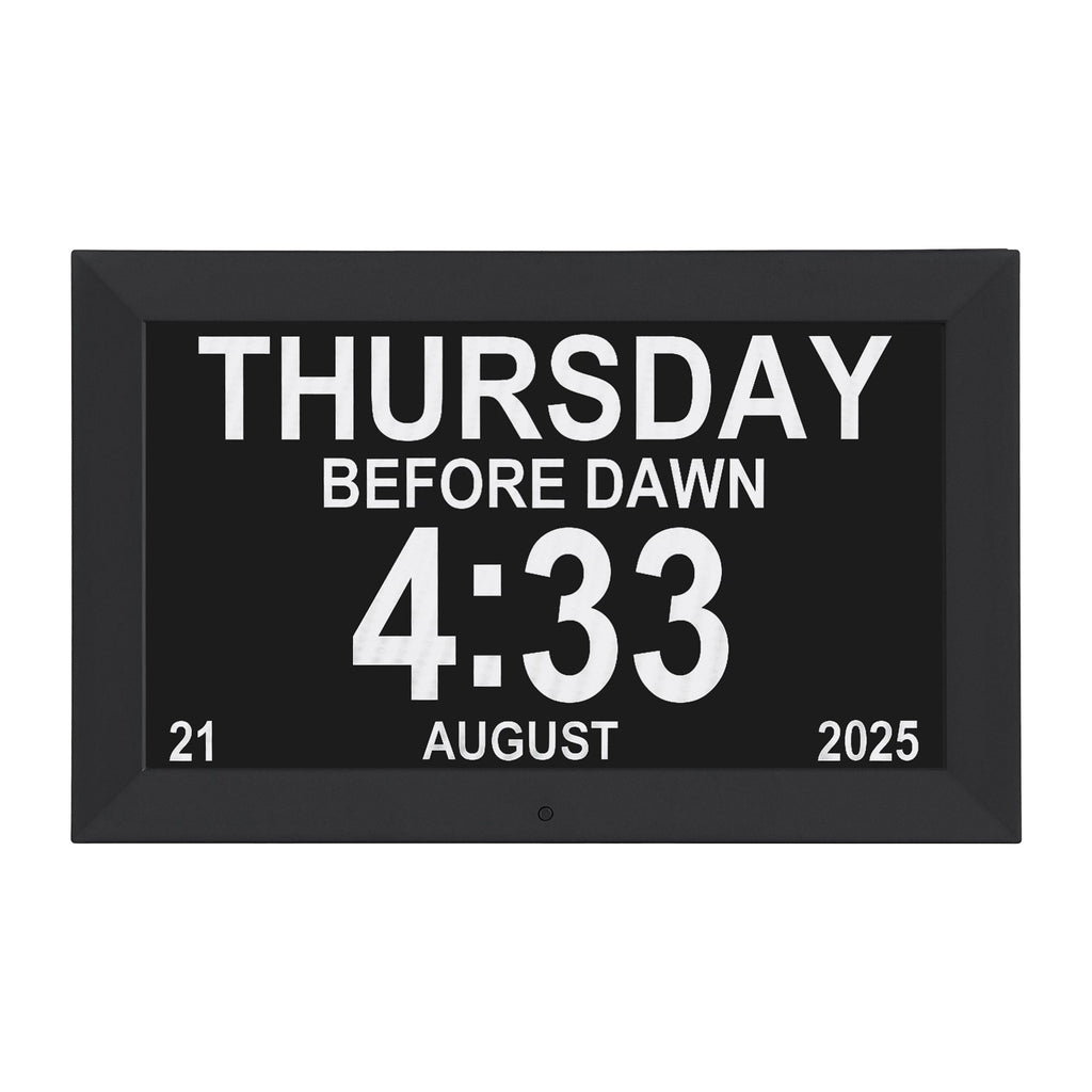 Artiss 10" Digital Day Clock - Black - Alarm Clocks