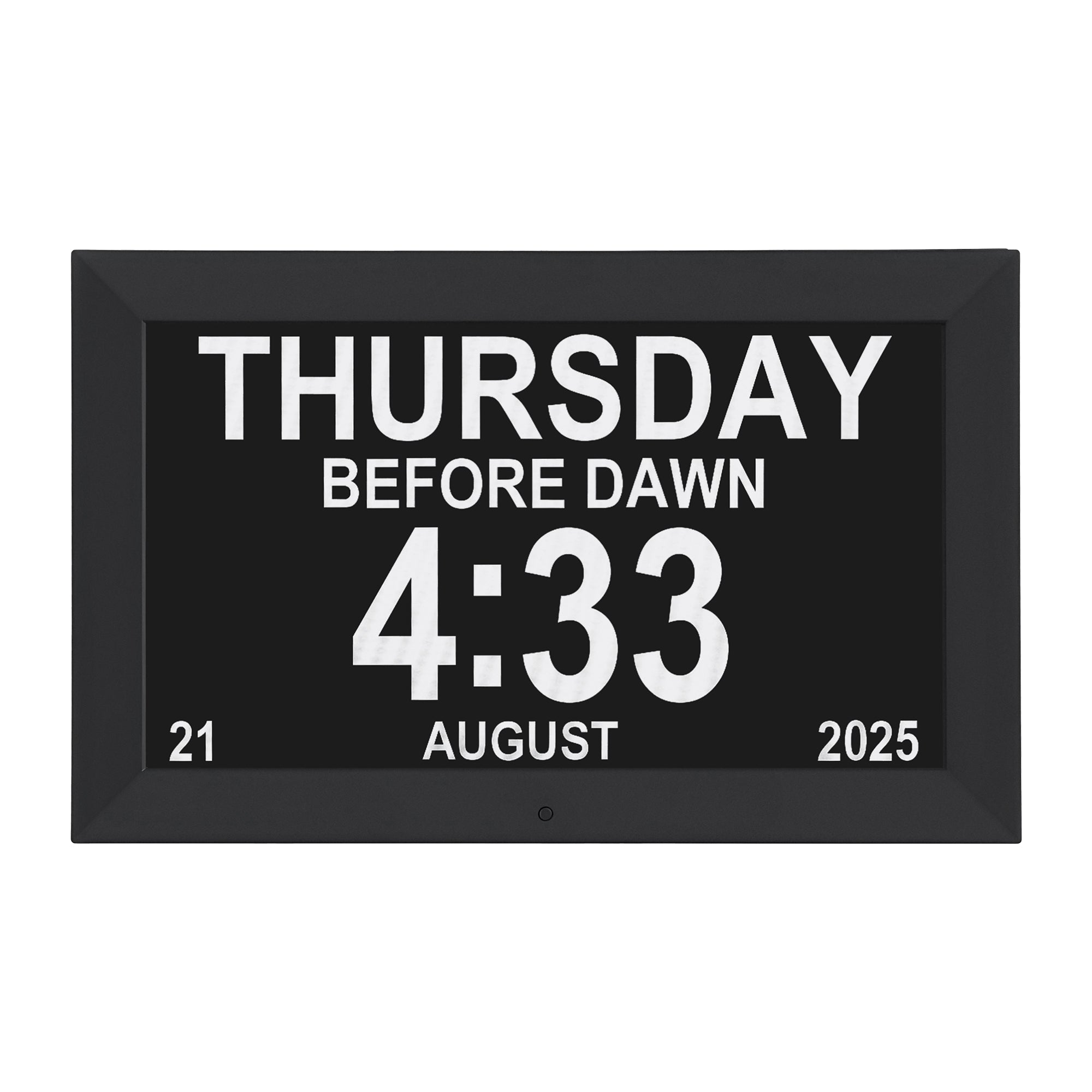 Artiss 10" Digital Day Clock - Black - Alarm Clocks
